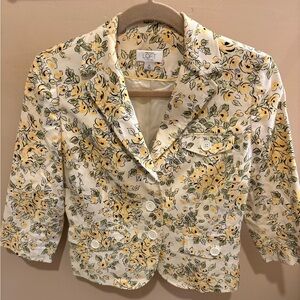 NWOT Ann Taylor LOFT Petites 3/4 Sleeve Floral Blazer Size 8P